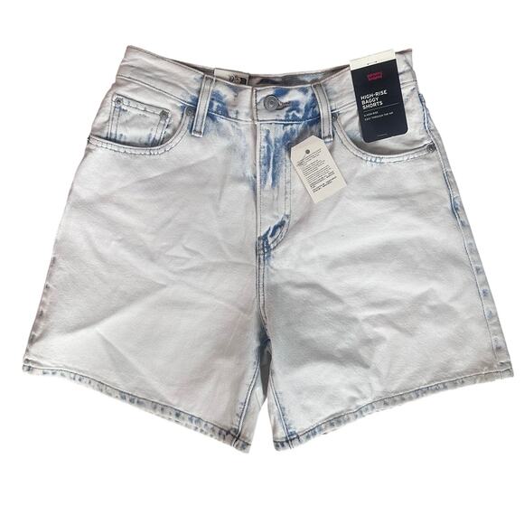 Levi's Vintage Inspired Lt Wash Coastal Denim Baggy Jean Short, Size 26, NWT - Picture 8 of 10